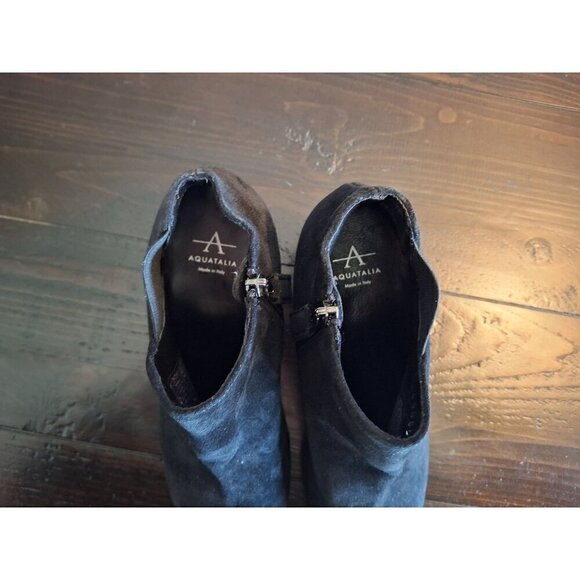Aquatalia Fabrizia Black Suede Ankle Bootie/NWOB, Size 5.5 - Picture 8 of 11